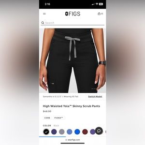 Figs High Waisted Yola™ Skinny Scrub Pants
